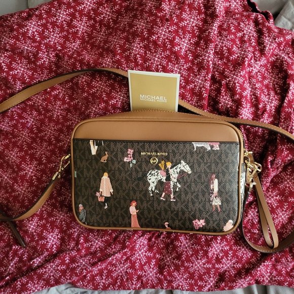 BRAND NEW AUTHENTIC MICHAEL KORS Hand Bag Leather Purse Crossbody MK - Picture 3 of 13